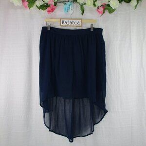 CONVERSE High Low Navy Skirt Size XL